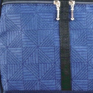 49R 3 zipper organizer with wristlet and carabiner clip