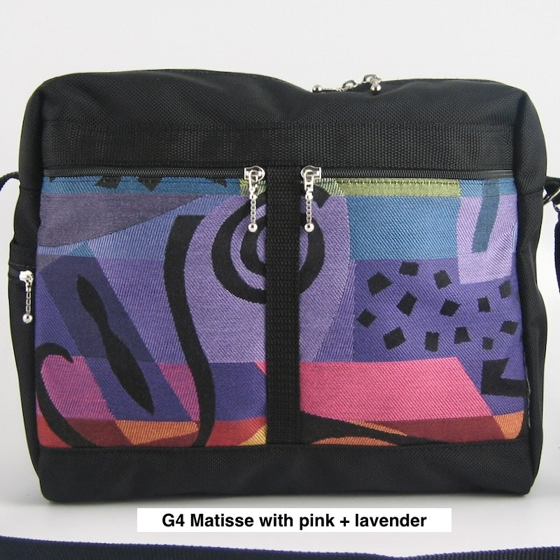 107 Large Messenger Bag, Cross-Body fabric and nylon