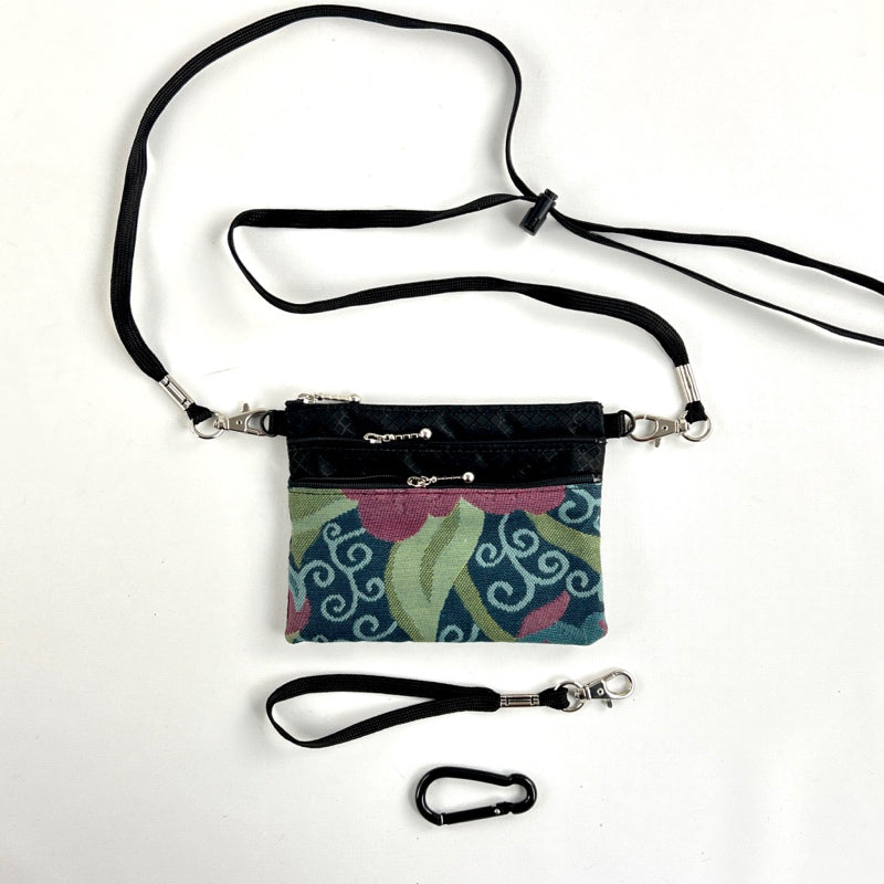39RS Three Zip Mini Connectable with detachable crossbody strap