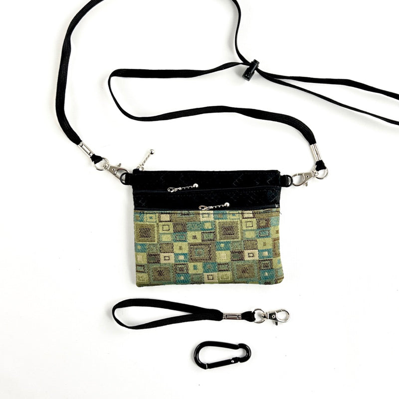 39RS Three Zip Mini Connectable with detachable crossbody strap