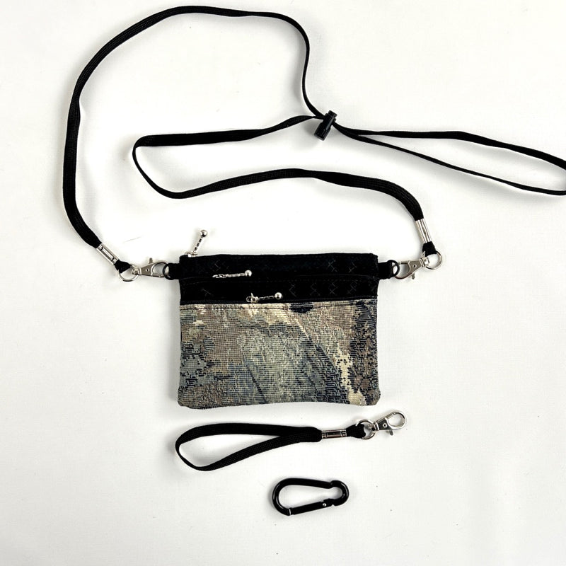 39RS Three Zip Mini Connectable with detachable crossbody strap