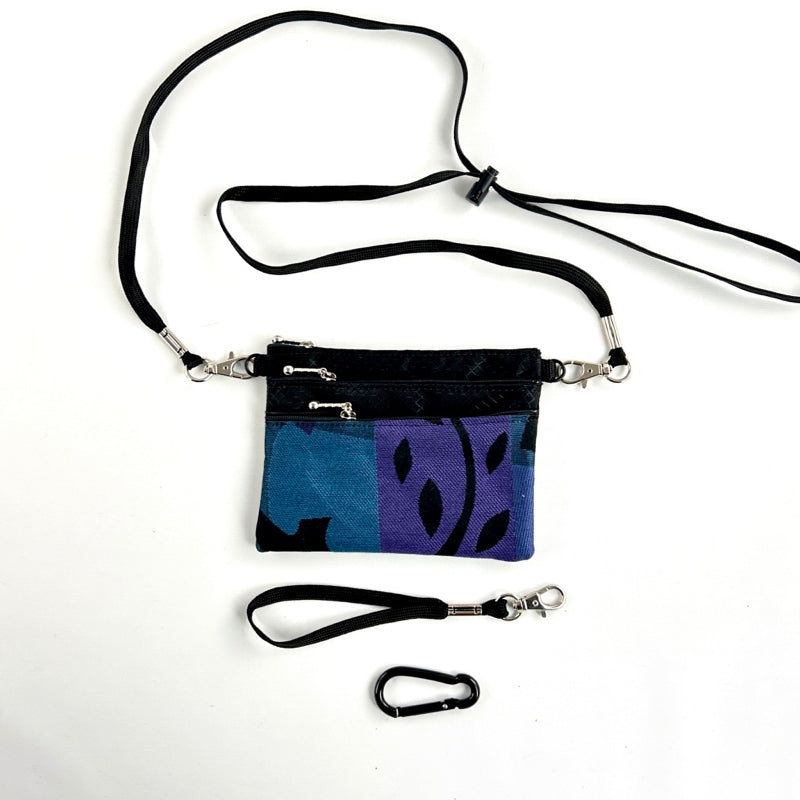 39RS Three Zip Mini Connectable with detachable crossbody strap