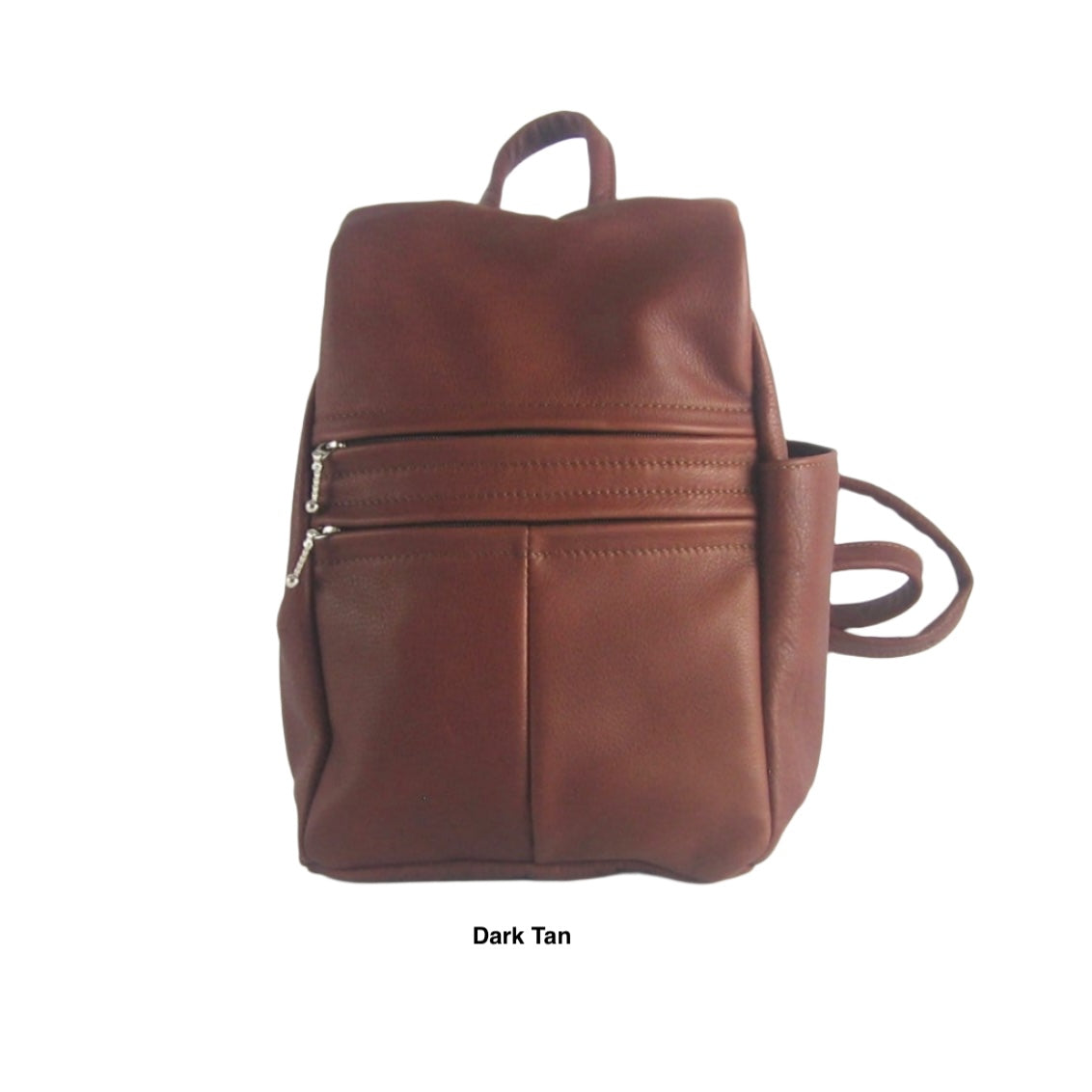 967 Purse size Leather Side Entry Backpack - Solid Colors