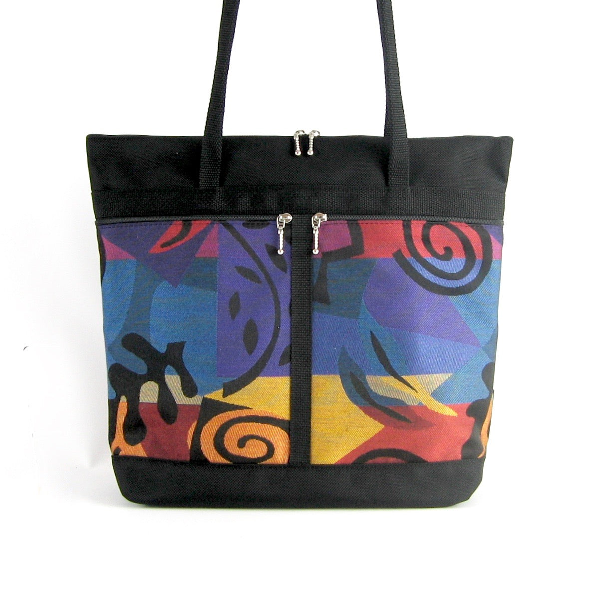 L: Large Tote in Black Nylon