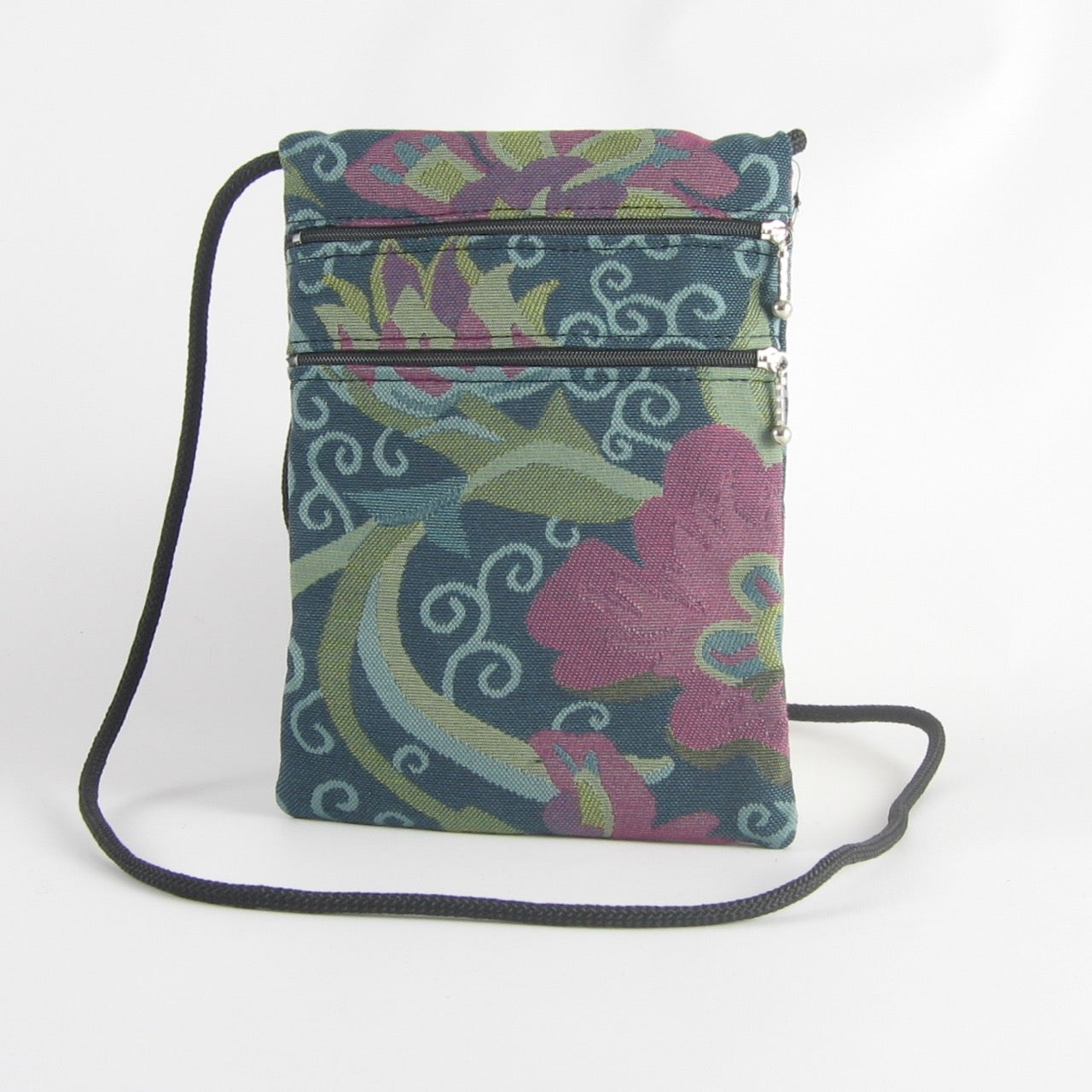 Mia Crossbody N-S Three zipper Cell Phone + Travel Purse T83