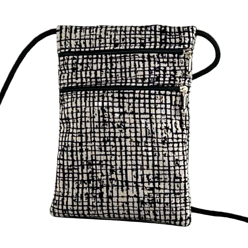 Mia Crossbody N-S Three zipper Cell Phone + Travel Purse T83