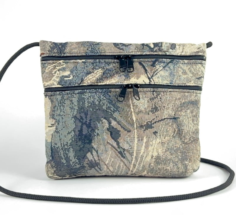 Carly 3 Zipper Fabric Cross-Body Bag T93