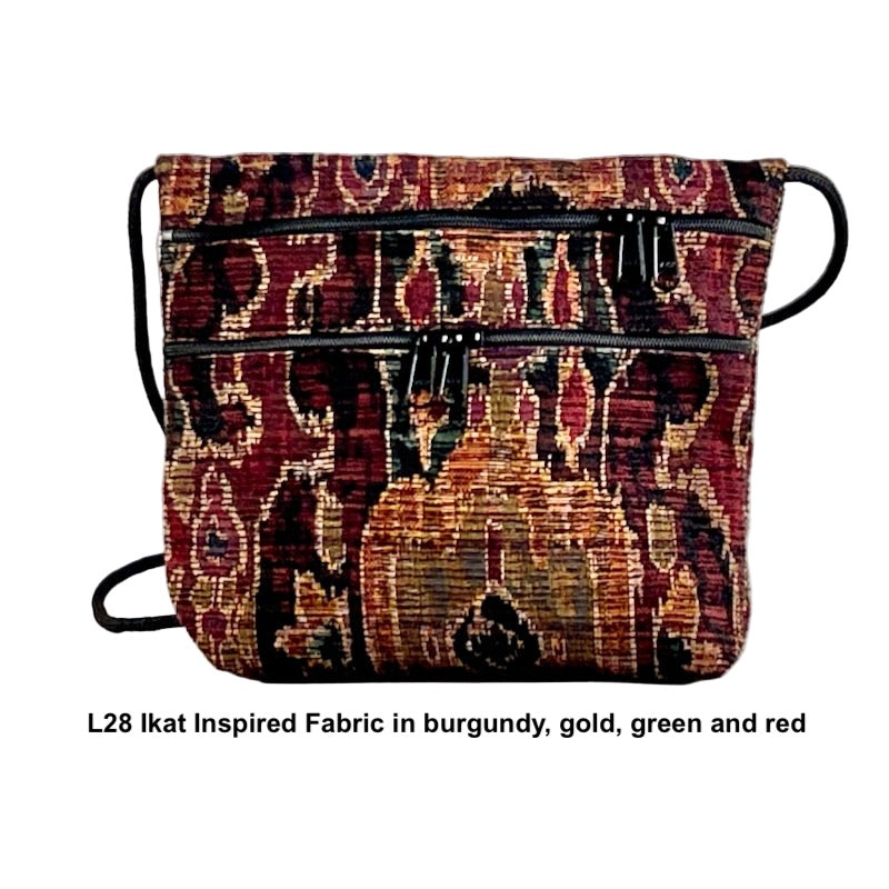 Carly 3 Zipper Fabric Cross-Body Bag T93
