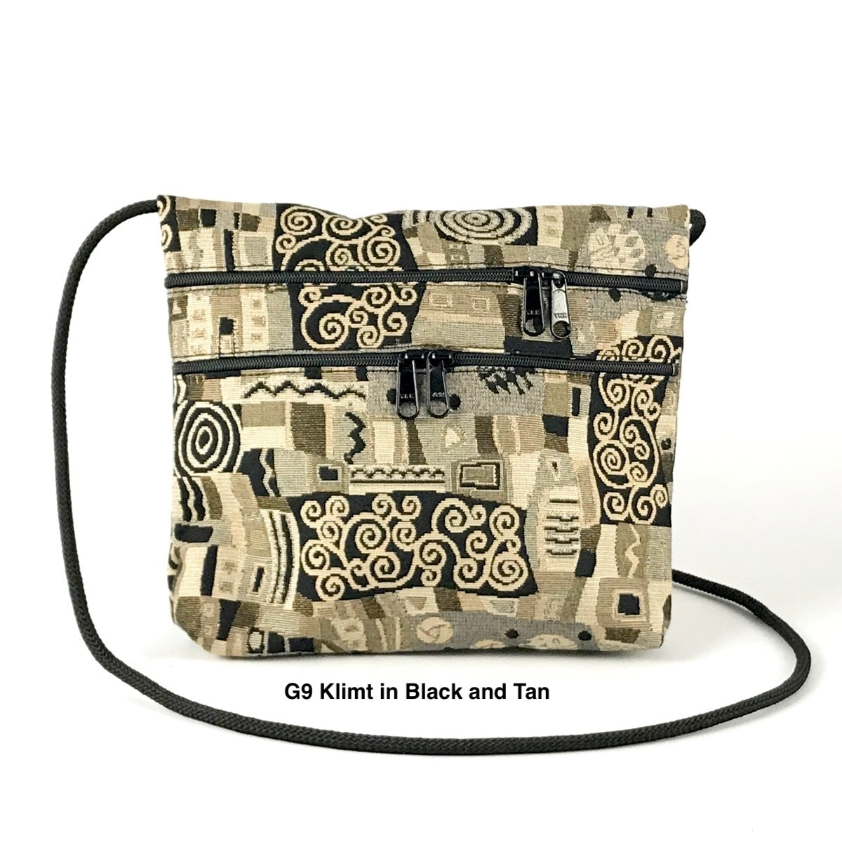 Carly 3 Zipper Fabric Cross-Body Bag T93