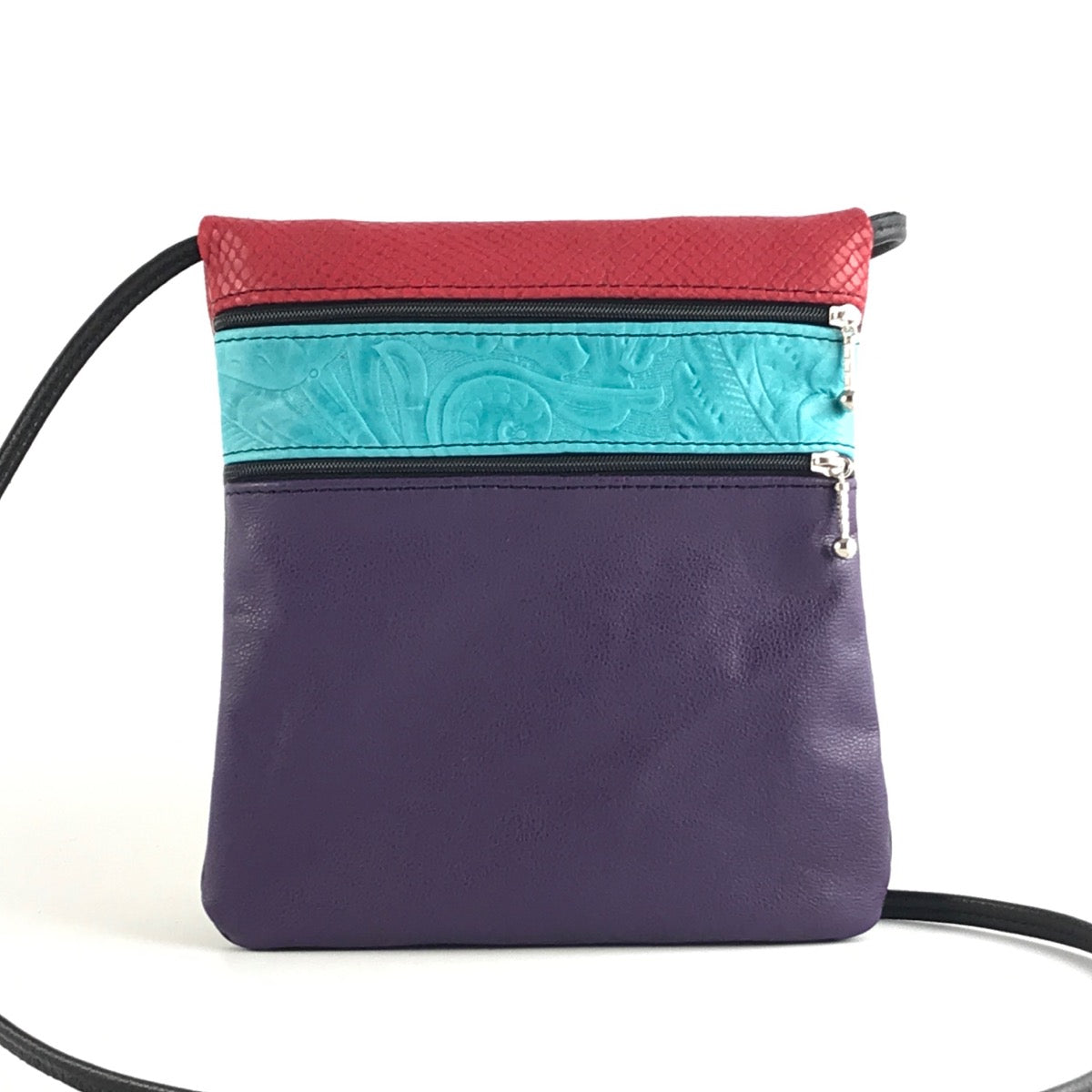 Med Color-blocked Cross-body Cell Phone Bag #76