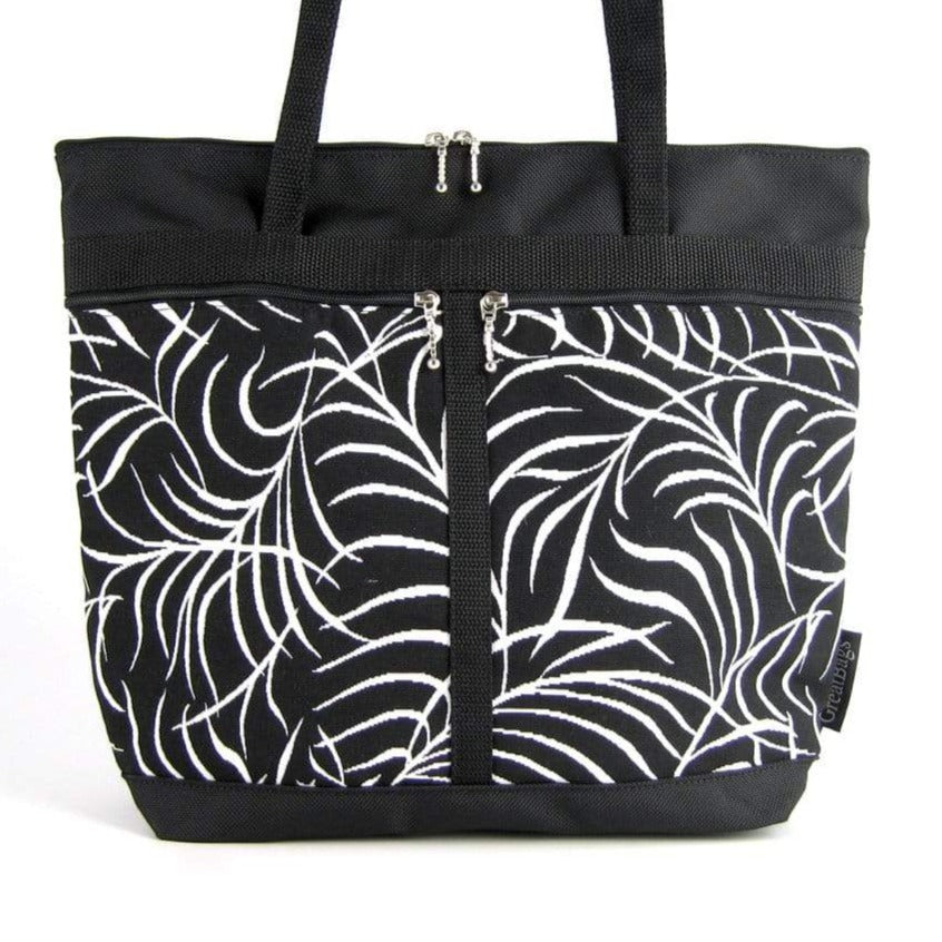L: Large Tote in Black Nylon