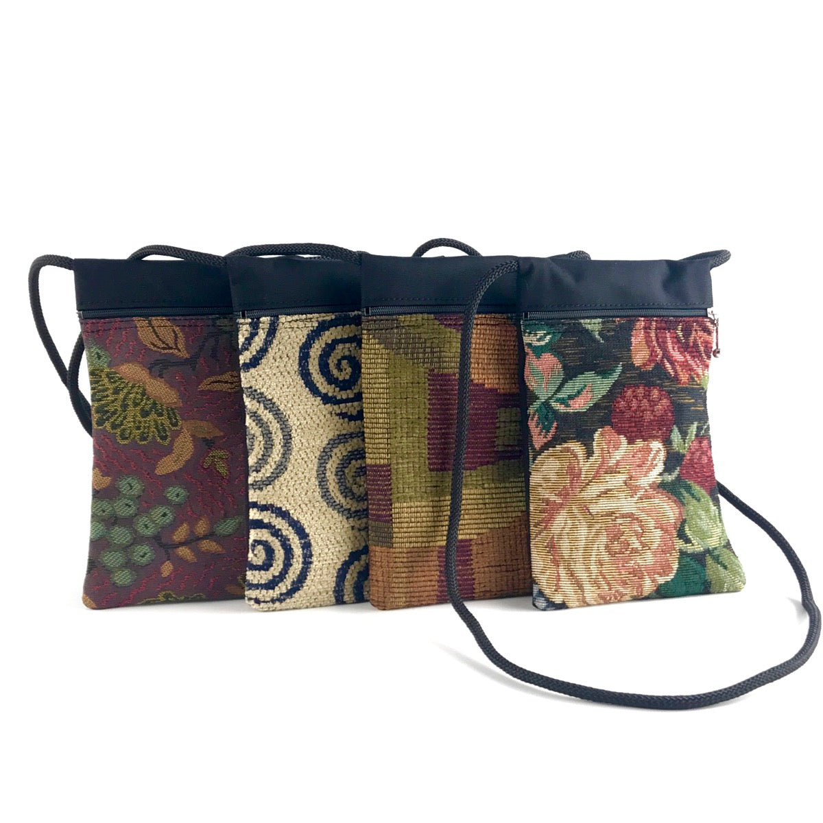 Vintage Fabrics CrossBody Large Cell Phone Bag T12S-2T