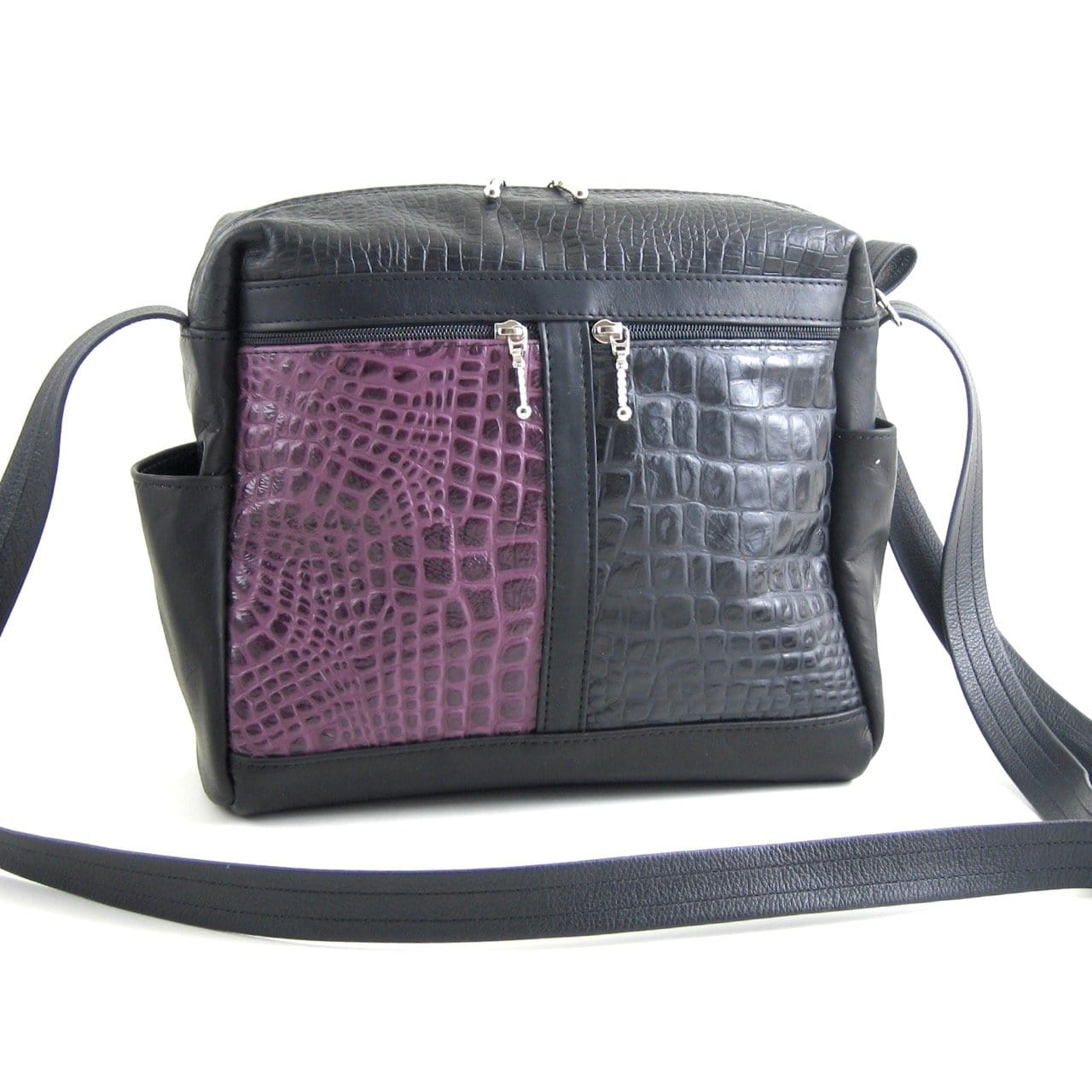 Leather Messenger Bag Cross-body Organizer Purse V106