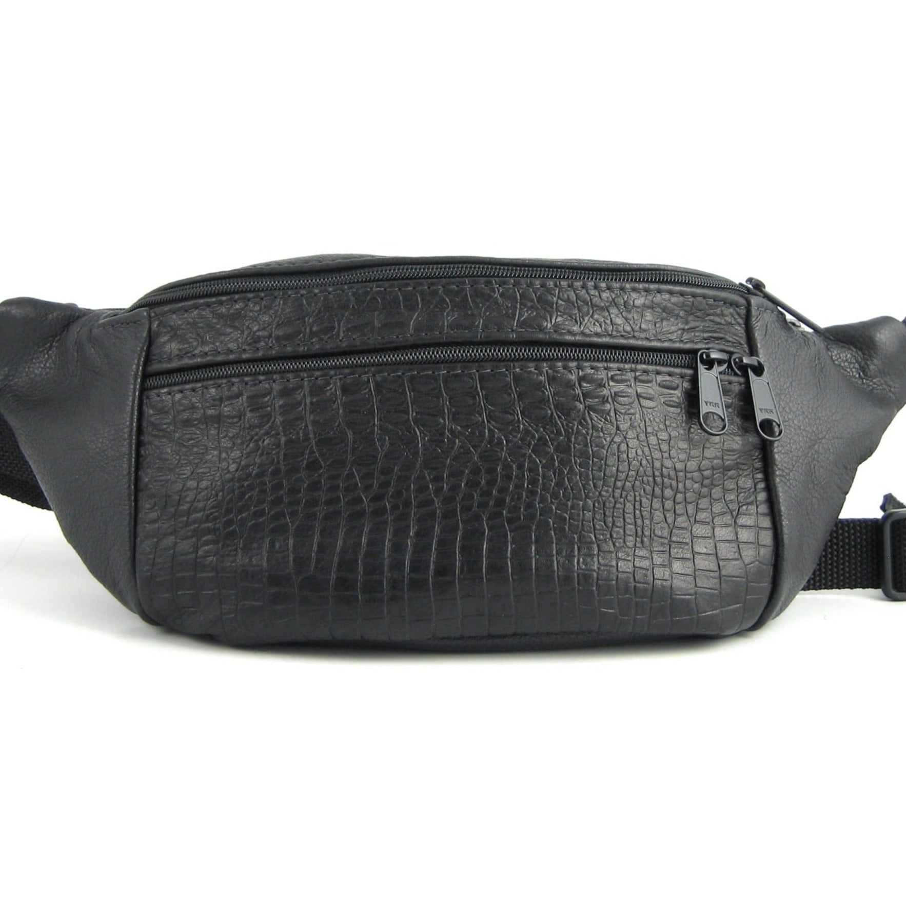 Extra Large Leather Fanny pack with Accent - XFPJ