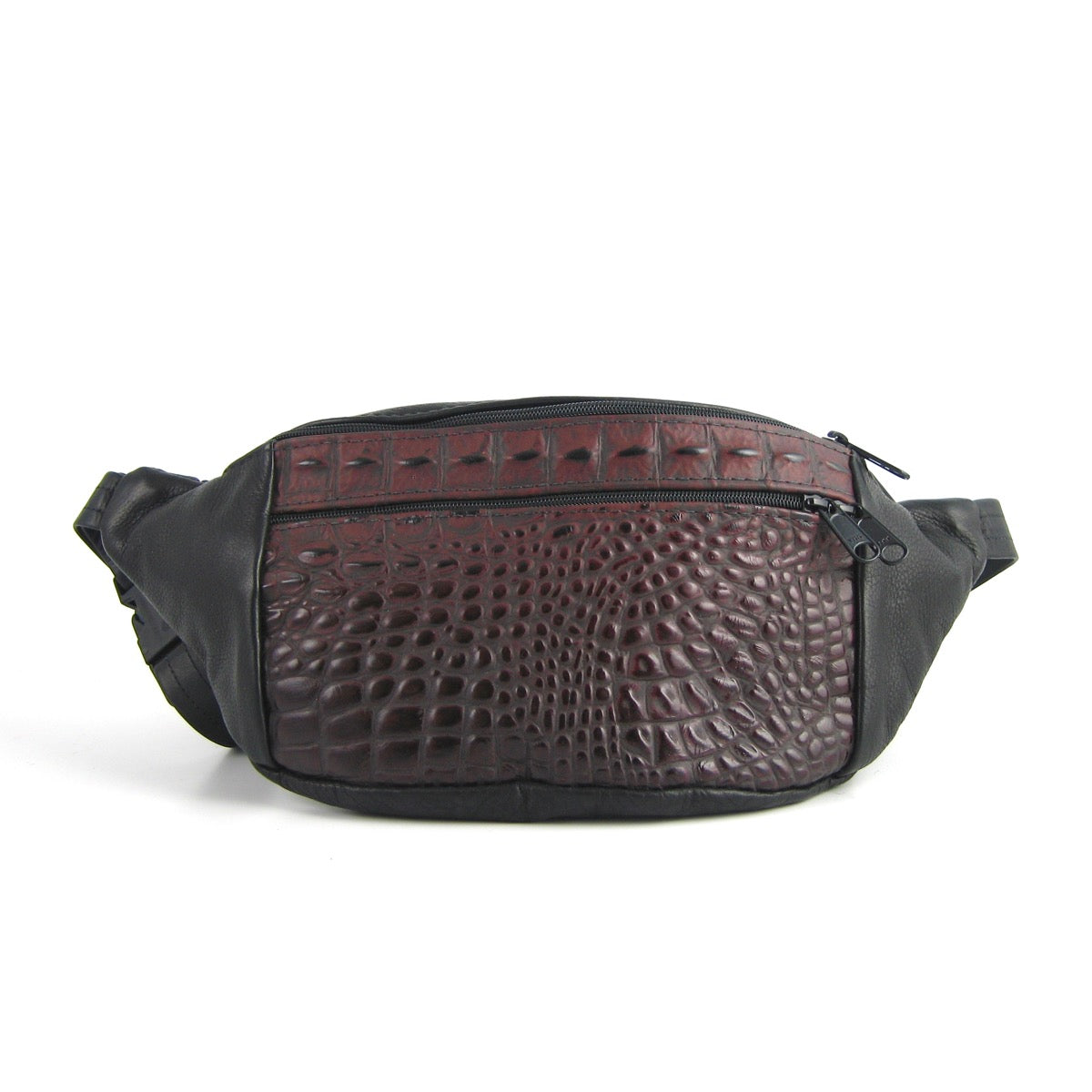 Leather Fanny Pack or Crossbody Bag with Accent - large - LFPJ