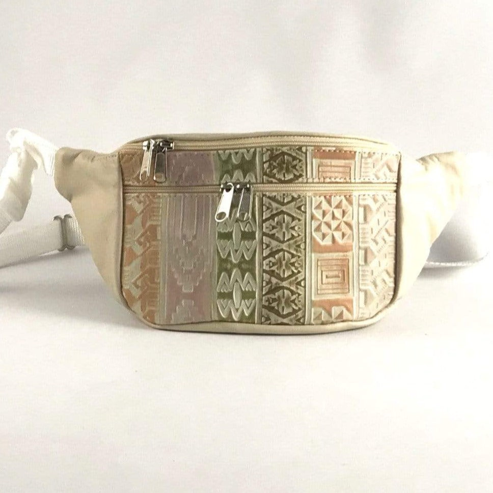 Extra Large Leather Fanny pack with Accent - XFPJ