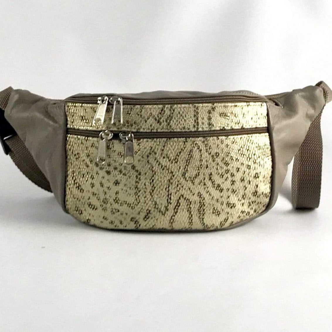 Extra Large Leather Fanny pack with Accent - XFPJ