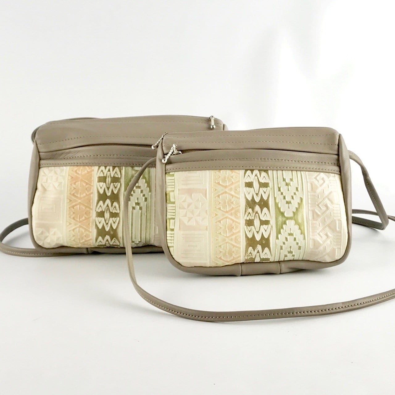 Leather CrossBody Satchel Purses in 2 sizes