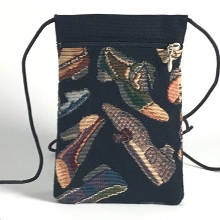Vintage Fabrics CrossBody Large Cell Phone Bag T12S-2T