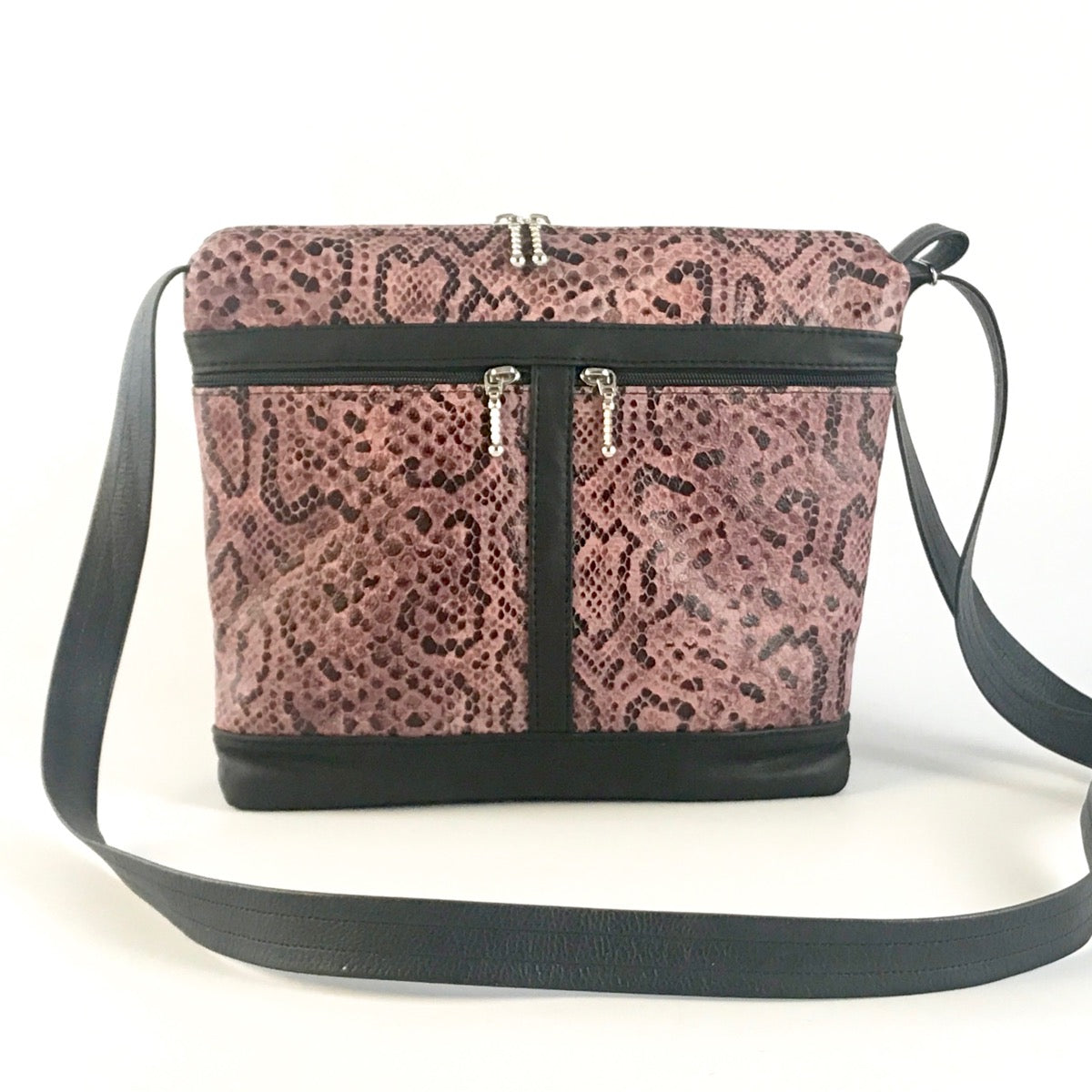Bibi Small Crossbody Hobo Leather Organizer Purse v221L