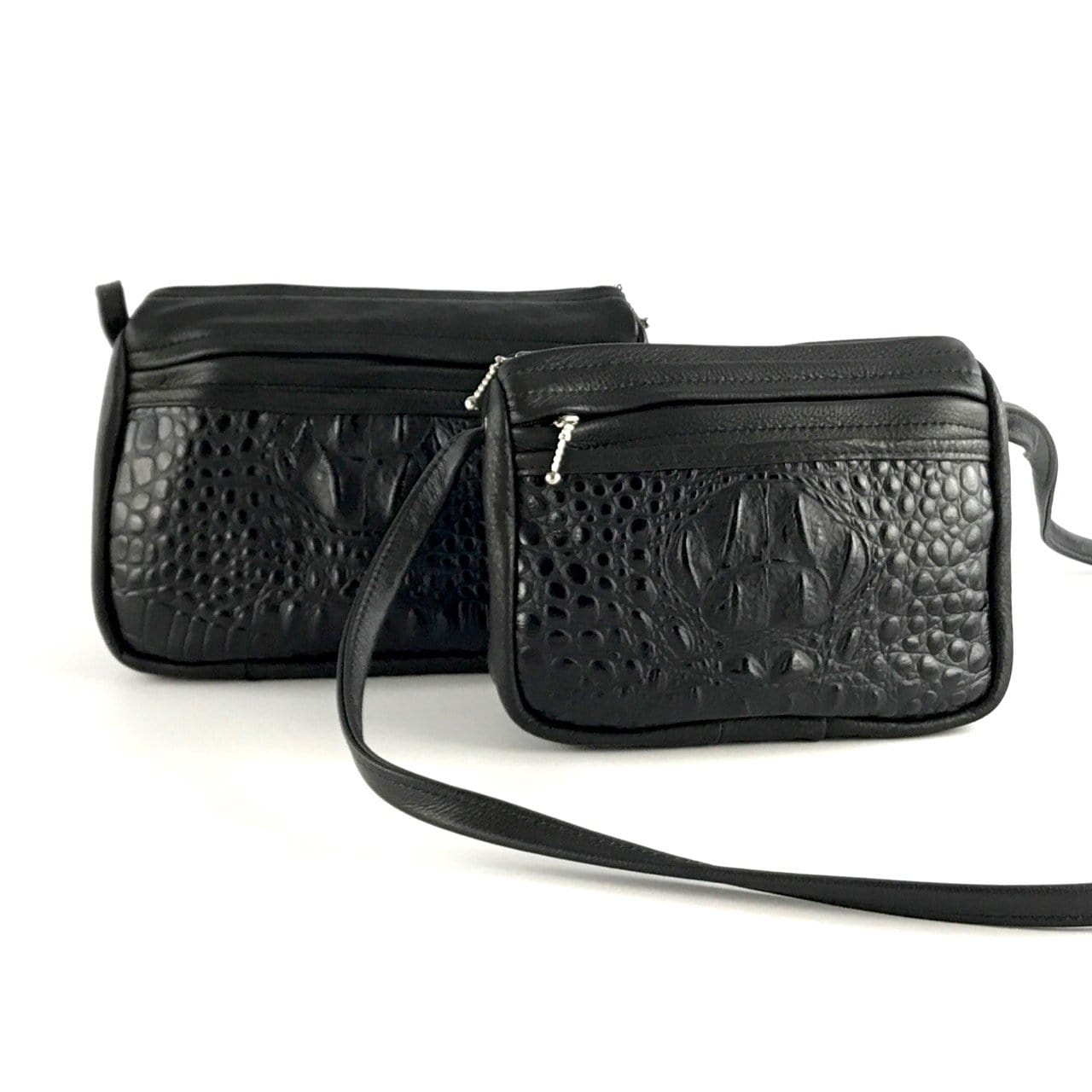 Leather CrossBody Satchel Purses in 2 sizes