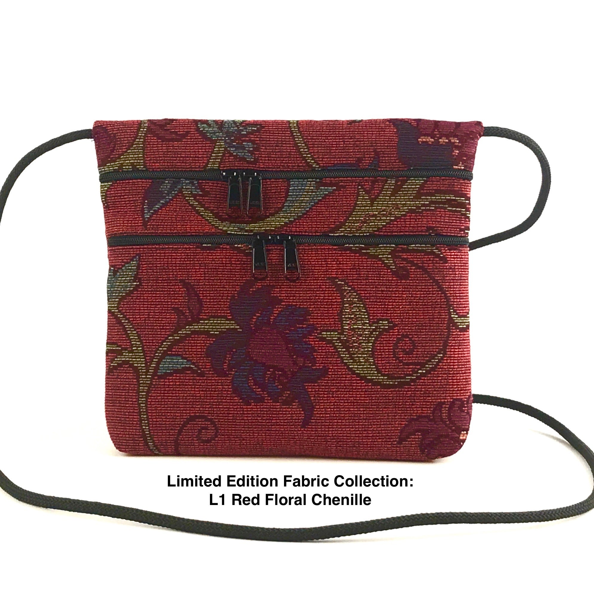 Carly 3 Zipper Fabric Cross-Body Bag T93