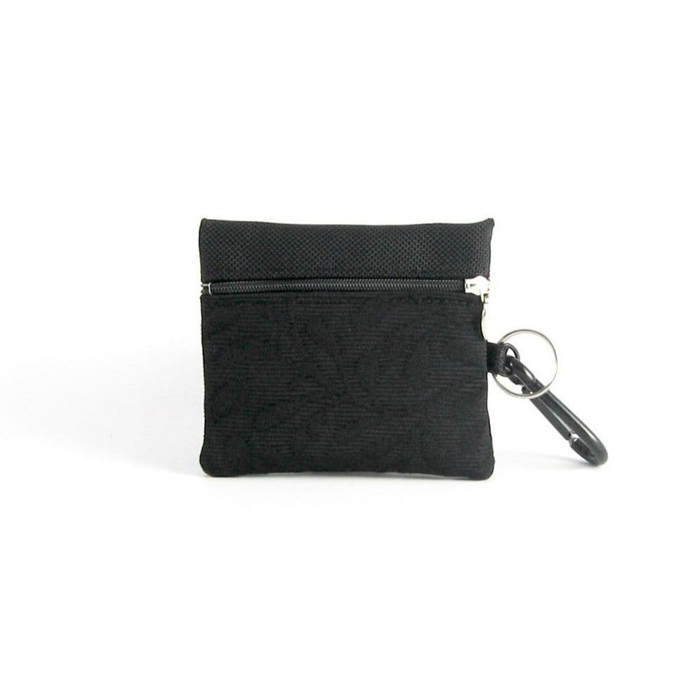 Two zipper change & card wallet with ID window - T7ID